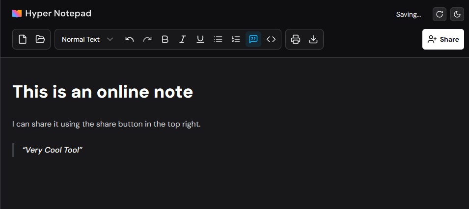 Hyper Notepad