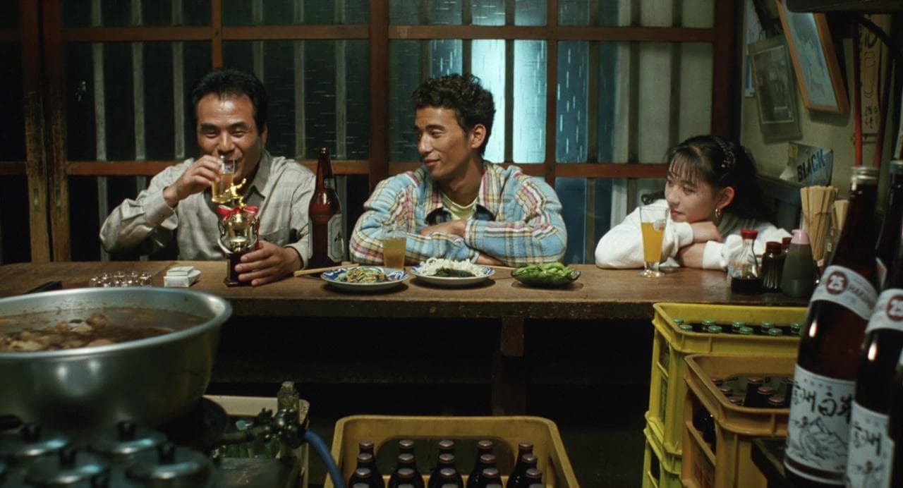 Shigeru and Coworker enjoying dinner